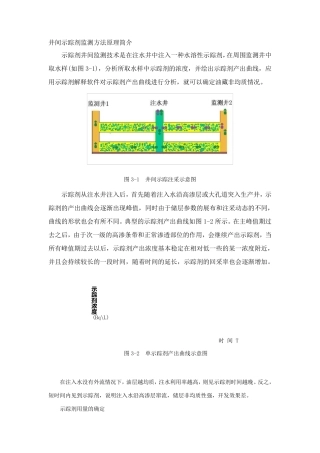 井间示踪剂监测方法原理简介