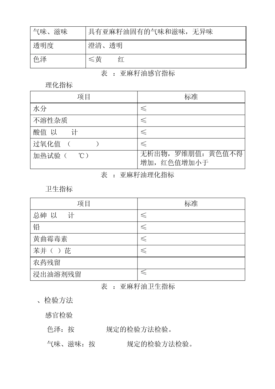 亚麻籽油质量标准_第3页