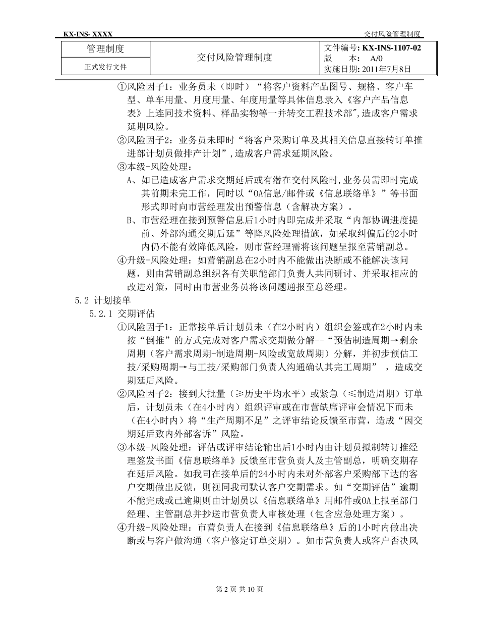 交付风险管理制度_第2页