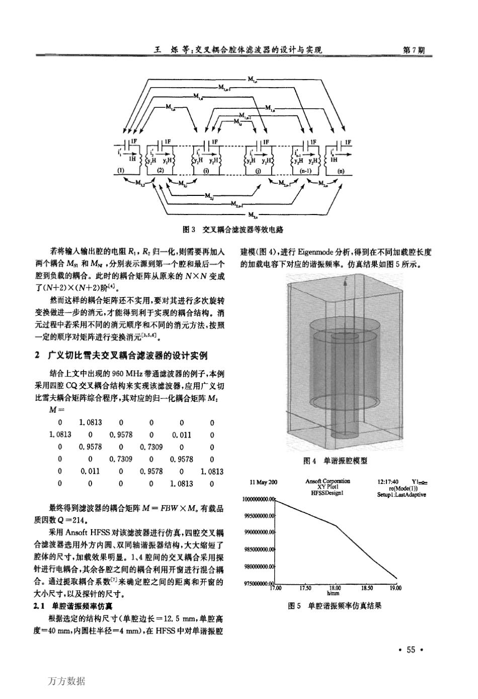 交叉耦合腔体滤波器的设计与实现_第3页