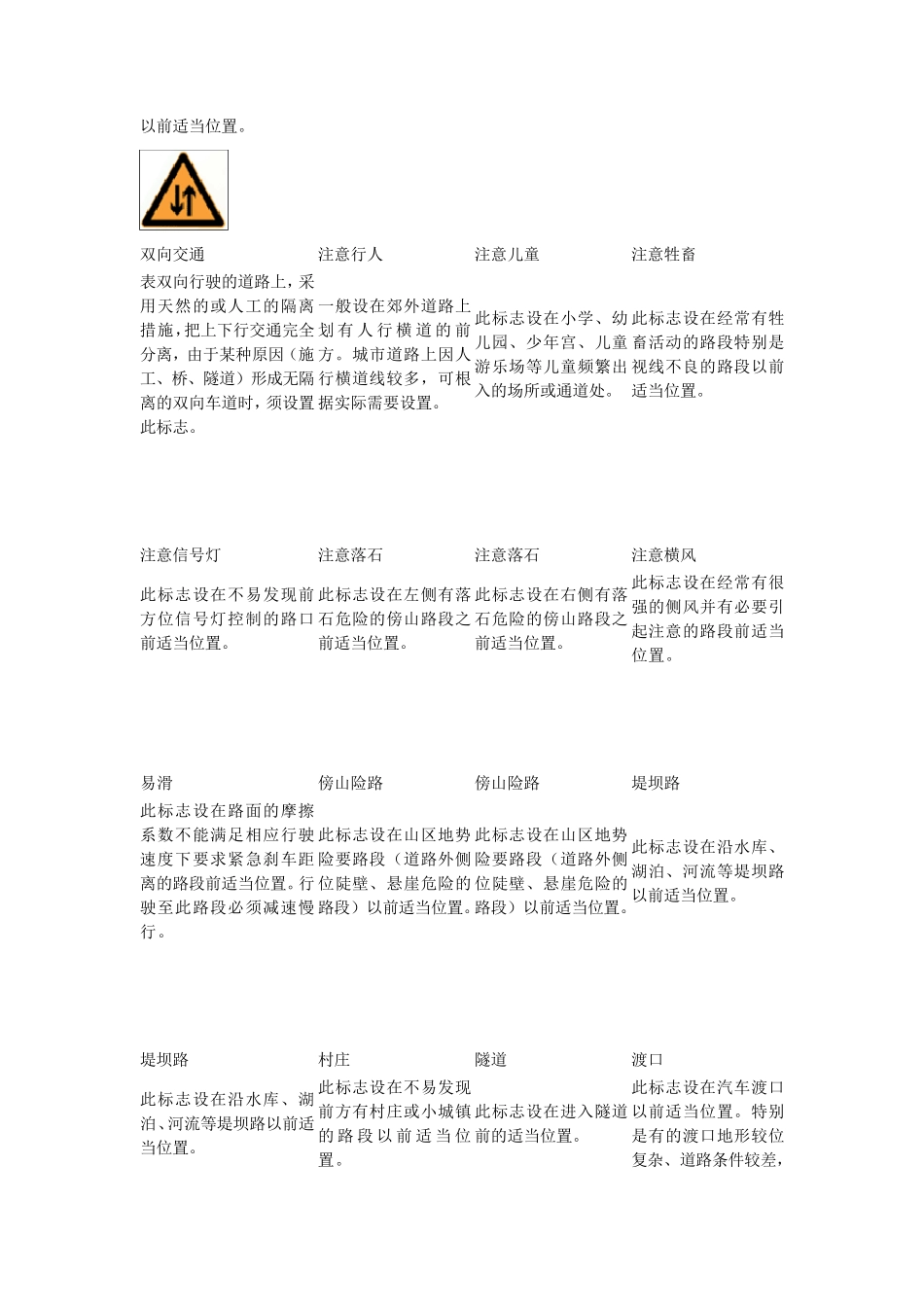交通标志及标线大全_第2页