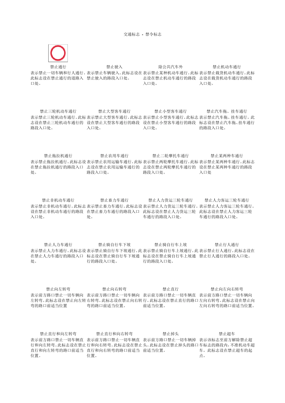 交通标志图片大全及手势图片_第3页