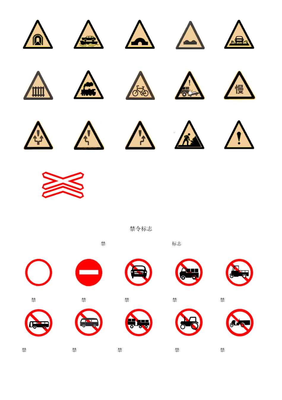 交通标志大全_第2页