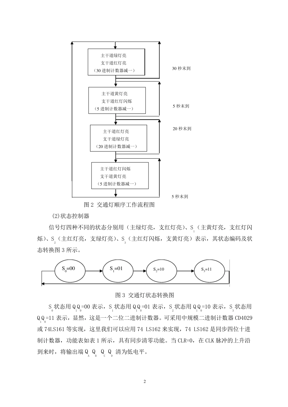 交通灯控制器的设计(综合设计实验)_第3页