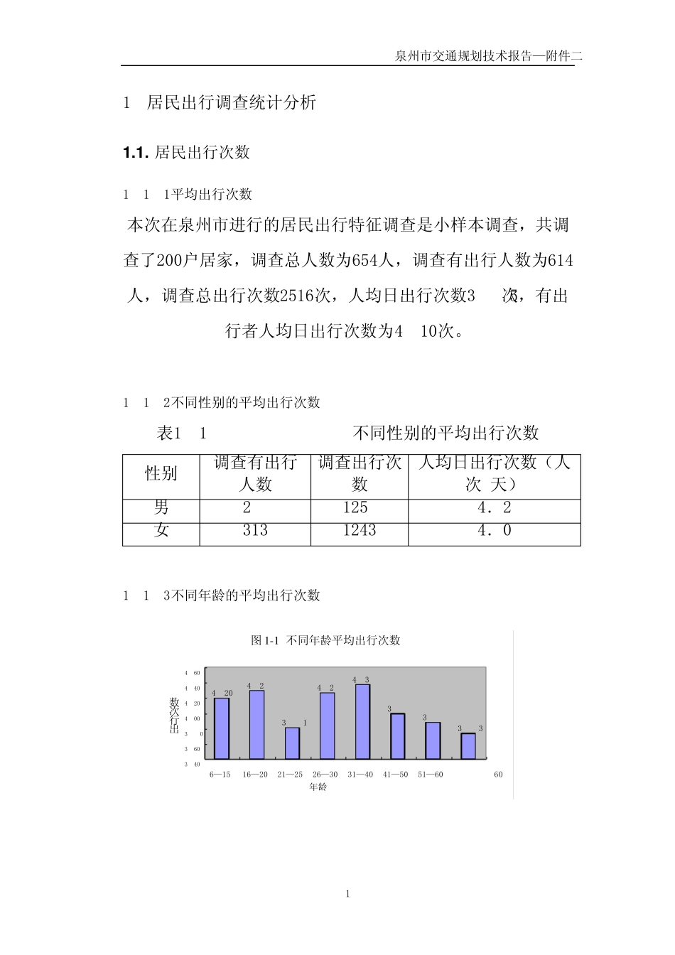 交通调查统计分析报告_第1页