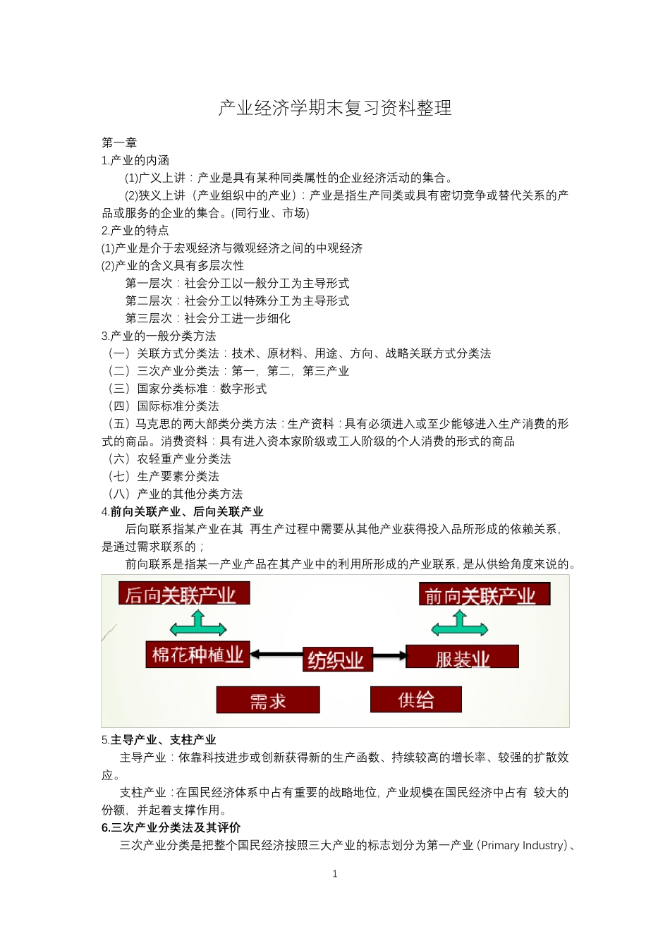 产业经济学知识点整理_第1页
