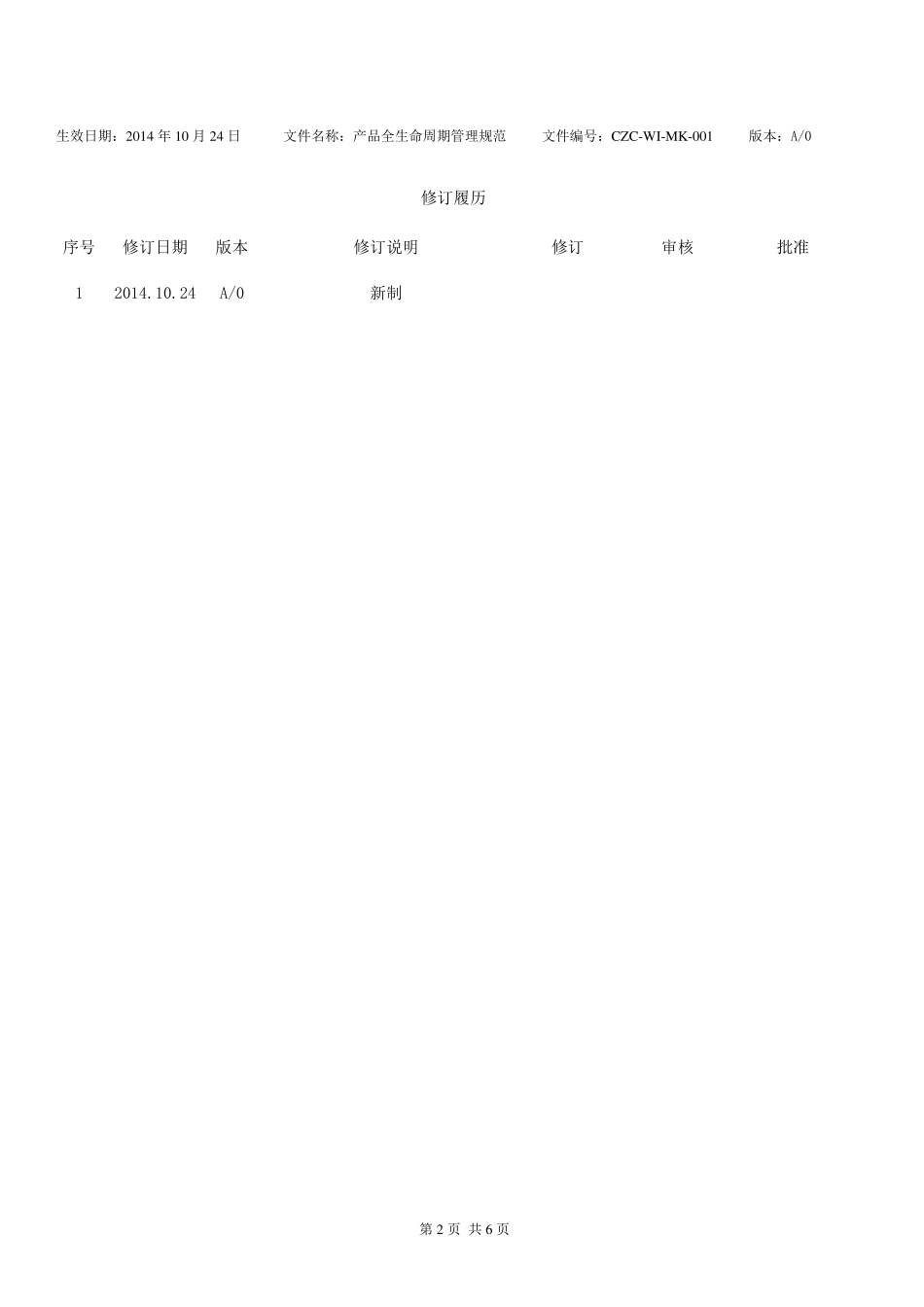 产品全生命周期管理规范_第2页