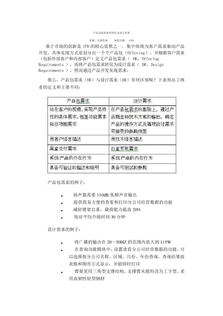 产品包需求如何转化为设计需求