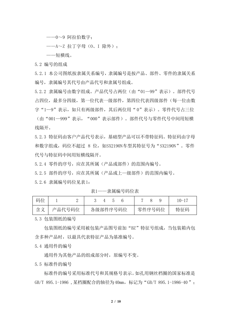 产品图样及设计文件编号规则_第2页