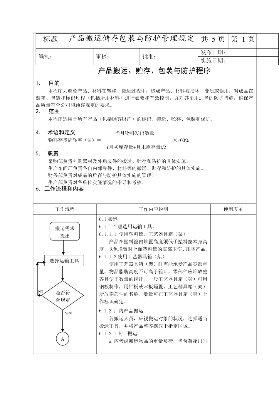 产品搬运储存包装与防护管理规定_第2页