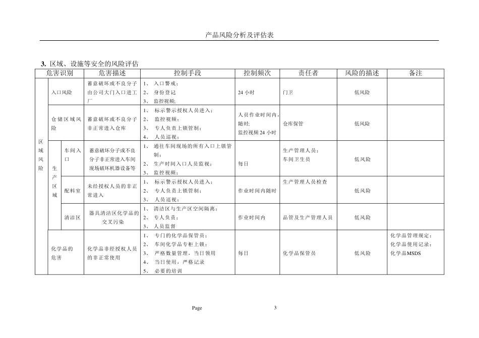 产品风险分析及评估表BRC_第3页