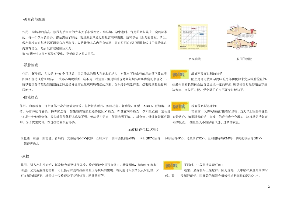 产检项目和时间安排_第2页