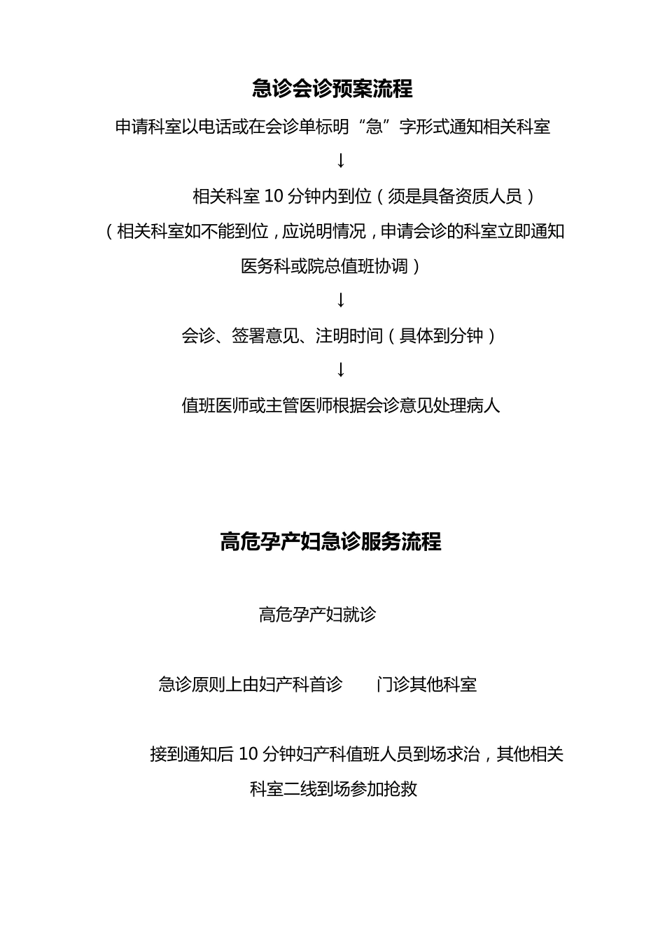 产科应急预案及流程_第1页