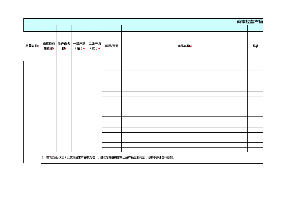 京东商品明细表_第1页