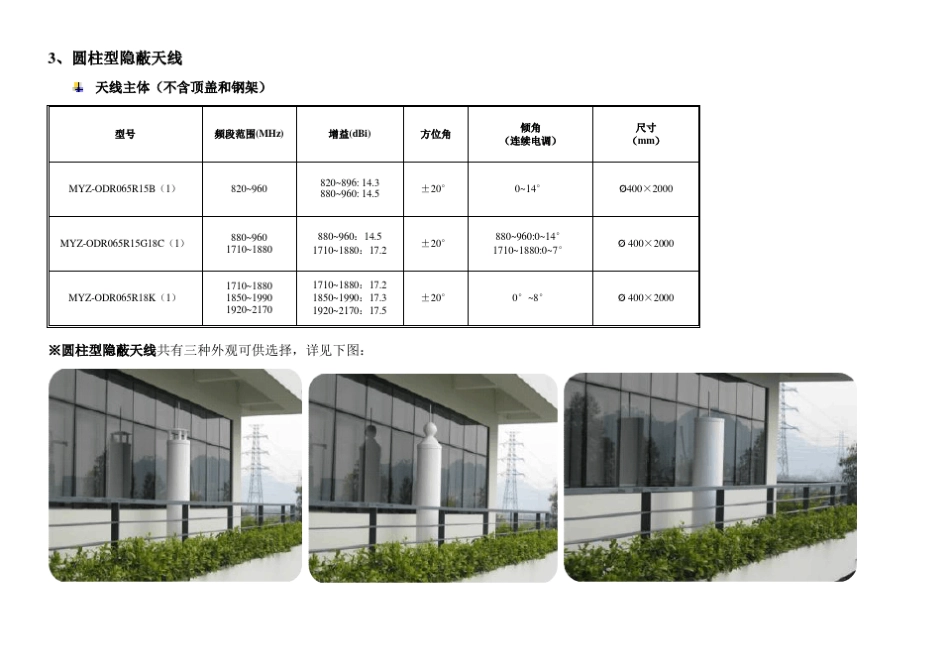 京信隐蔽天线量产产品最新资料_第3页
