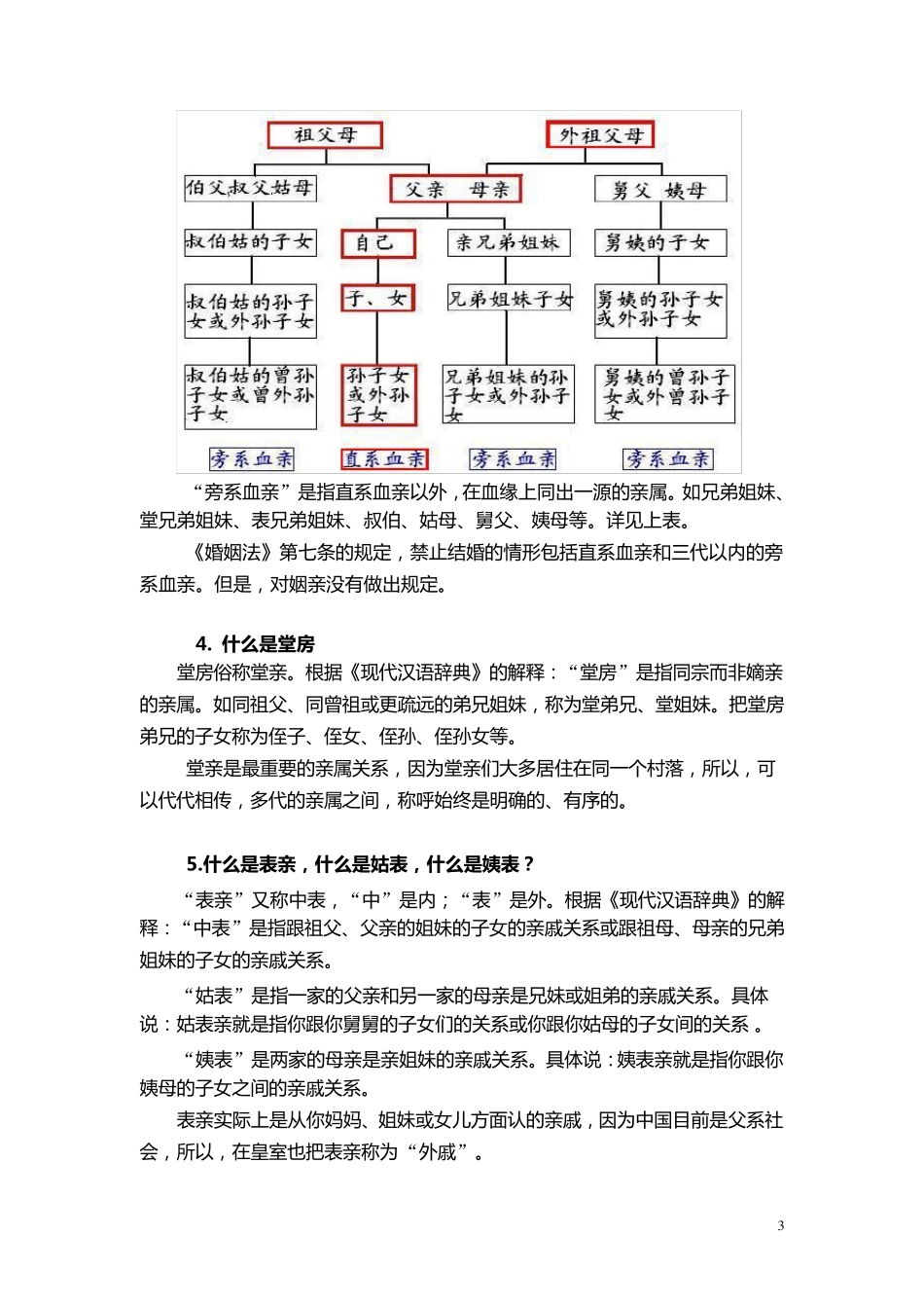 亲属间的称谓和称呼方法一览_第3页