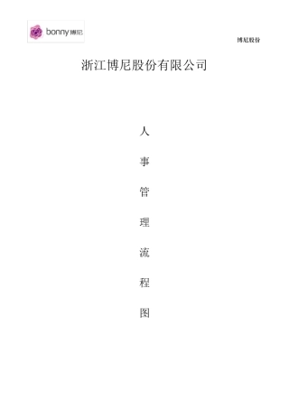 人事管理工作流程图