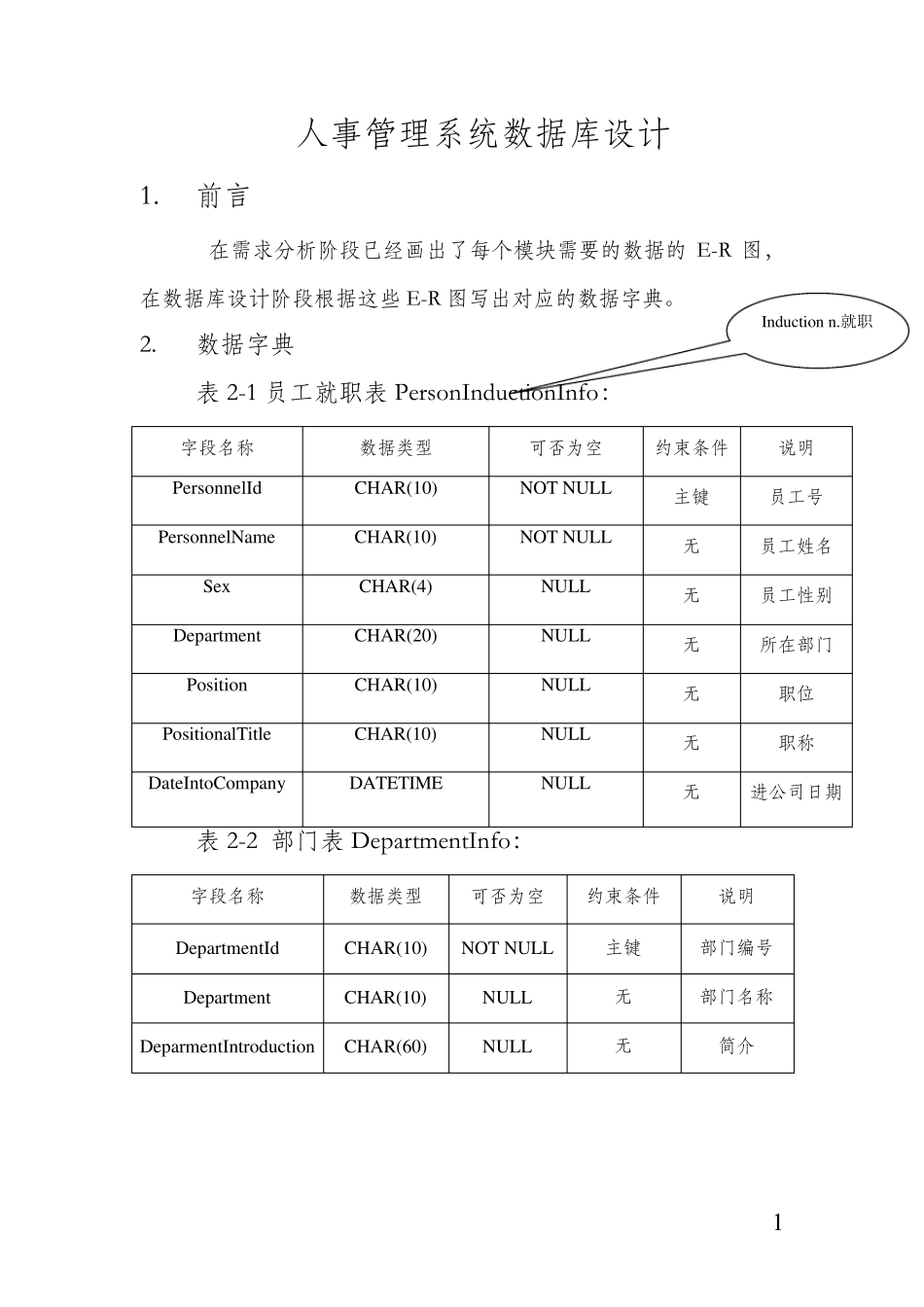 人事管理系统数据库设计_第1页