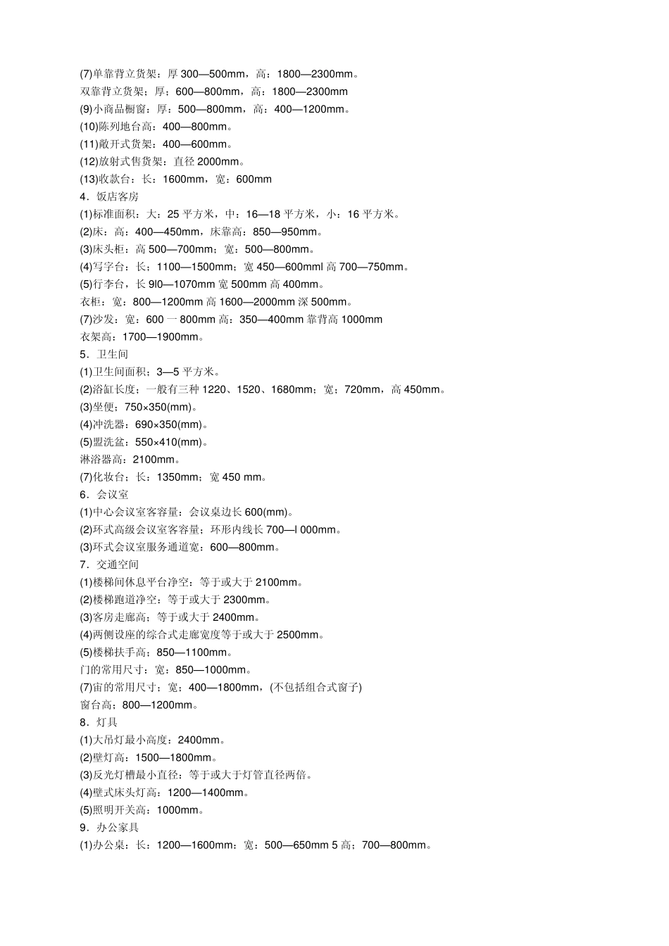 人体工程学尺寸附图_第3页