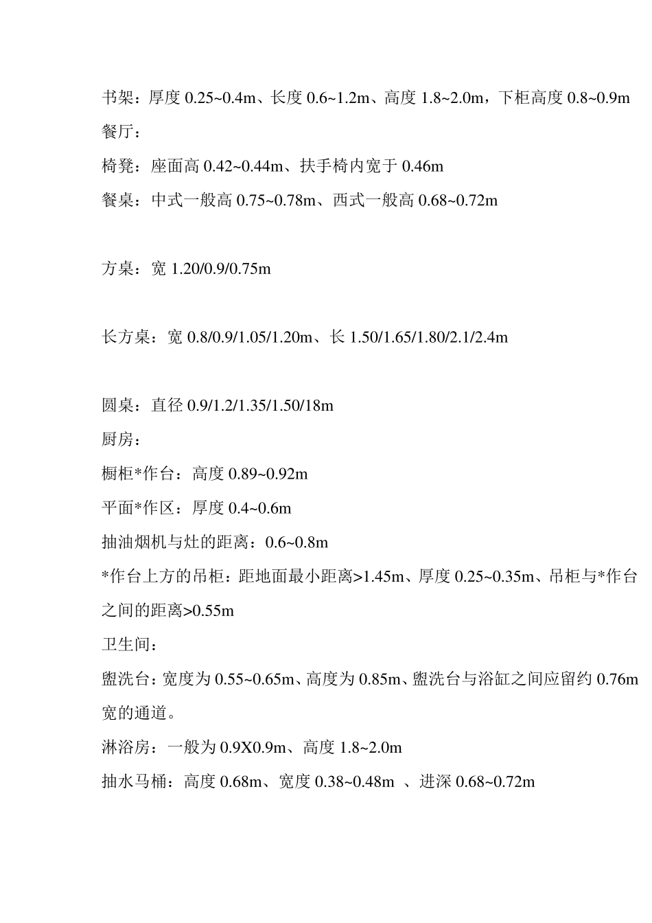 人体工程学的尺寸家具设计的基本尺寸_第3页
