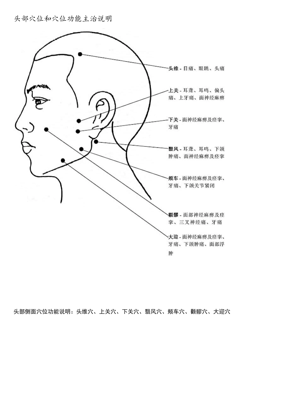 人体穴位图(带穴位功能主治说明)_第1页