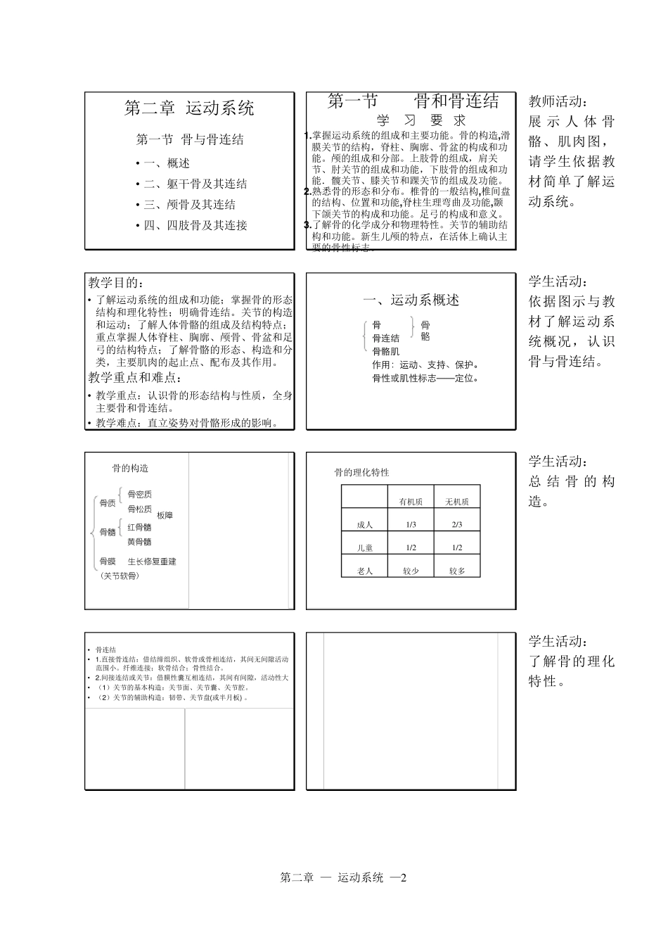 人体解剖教案第二章运动系统_第2页