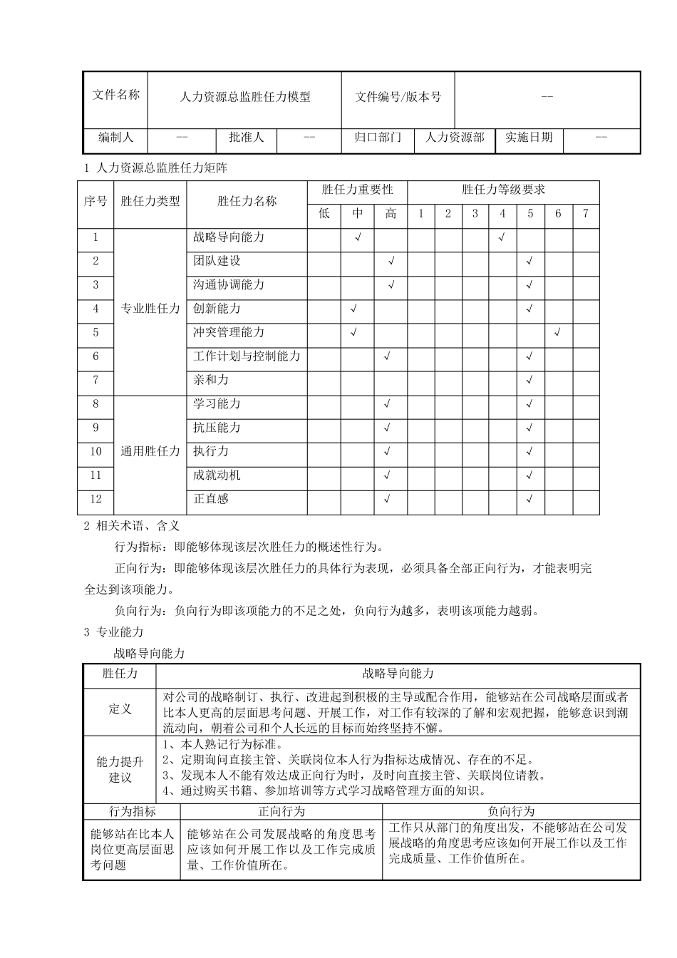 人力资源总监胜任力模型新_第2页