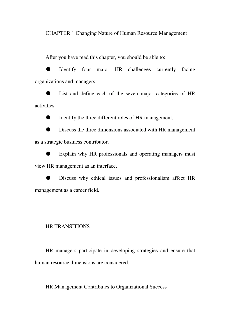 人力资源管理(第十版)英文版(第一章)CHAPTER1ChangingNatureofHumanResourceManagement_第1页