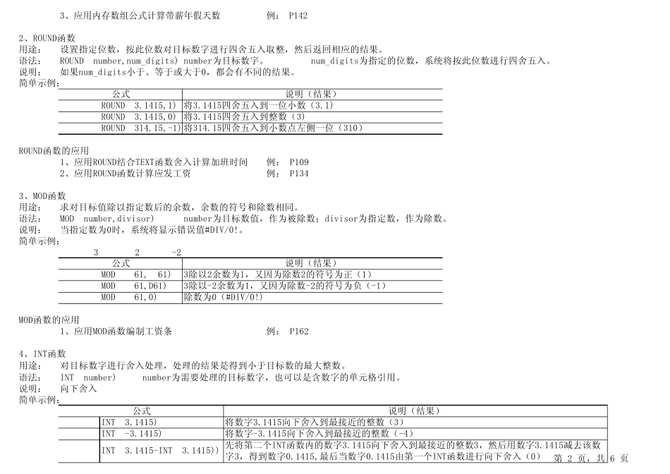 人力资源管理工作常用EXCEL函数教程40种_第2页