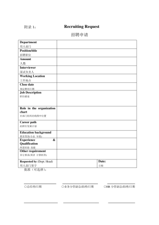 人力资源管理表格