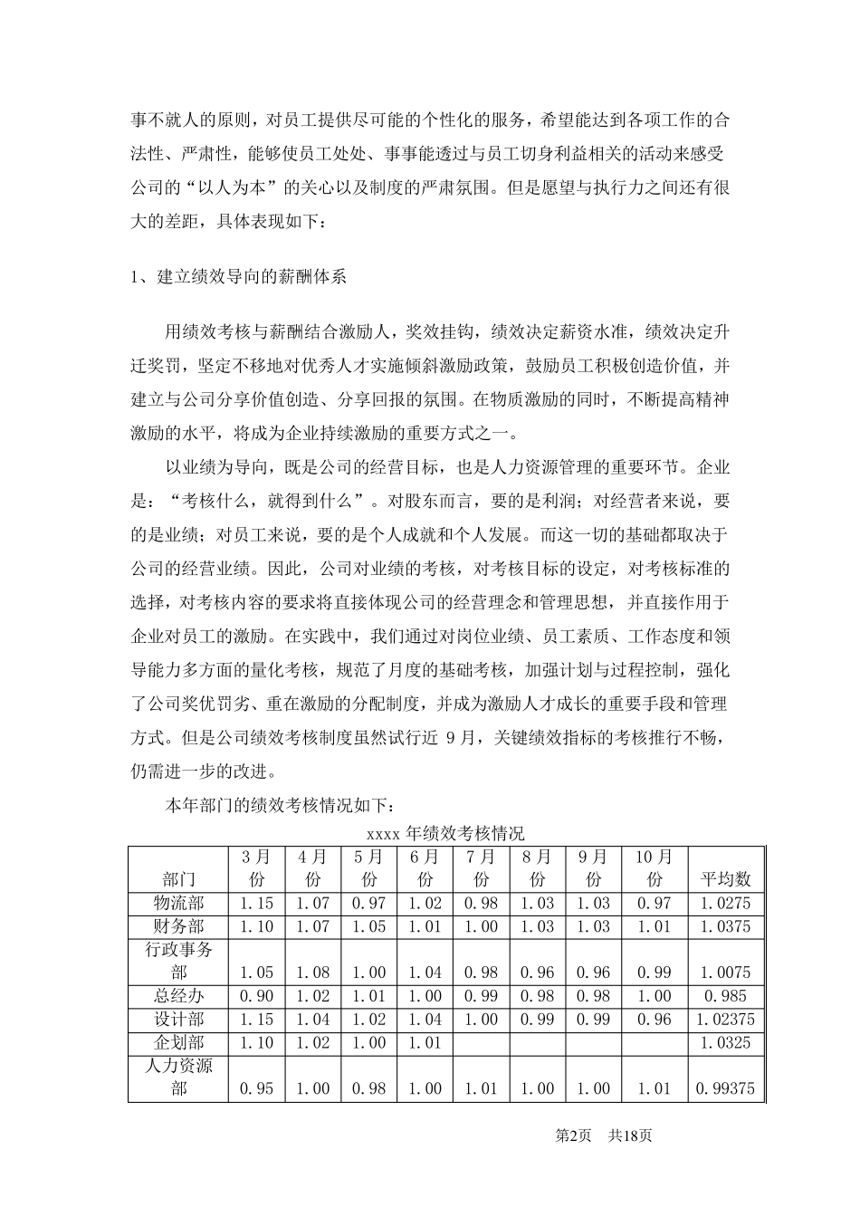 人力资源部年度工作总结及年度工作计划_第3页