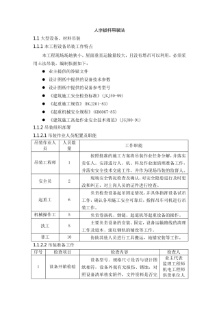 人字拔杆吊装法