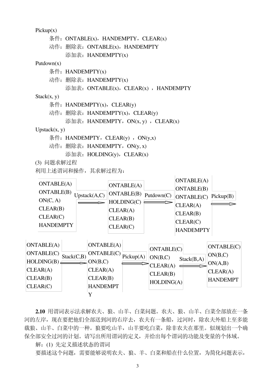 人工智能原理及其应用(第2版)》王万森编著电子工业出版社课后习题答案_第3页