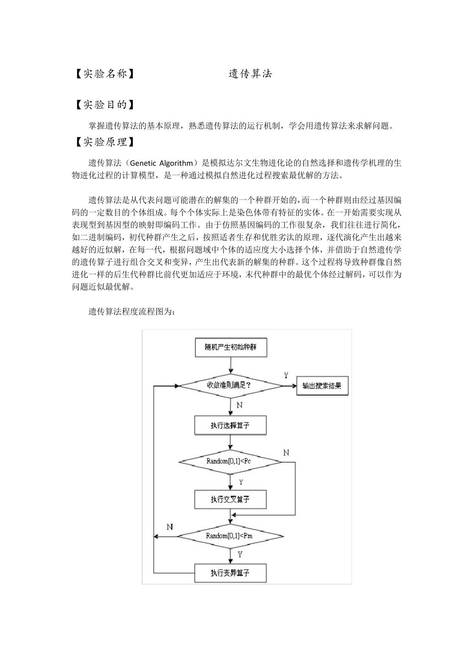 人工智能遗传算法实验报告_第2页