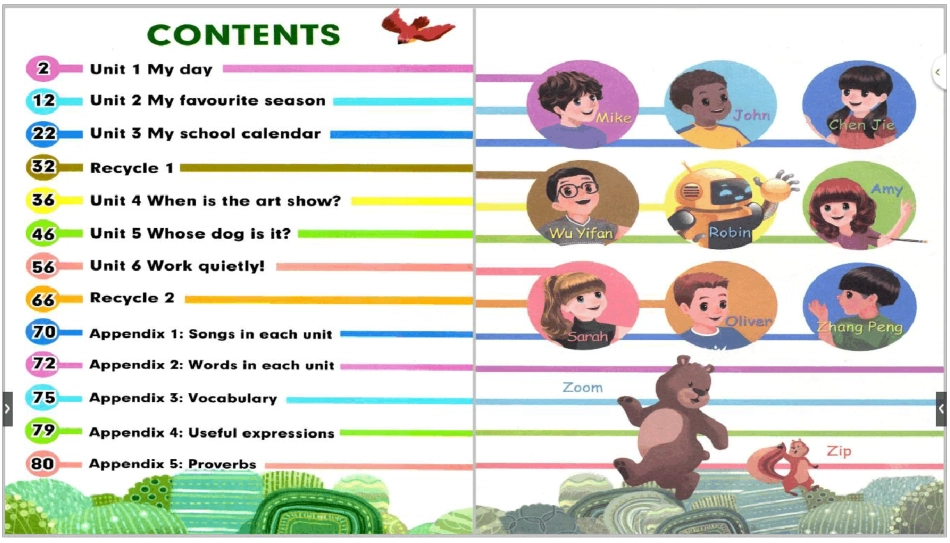 人教PEP(三起)五年级英语下册电子课本教材_第1页