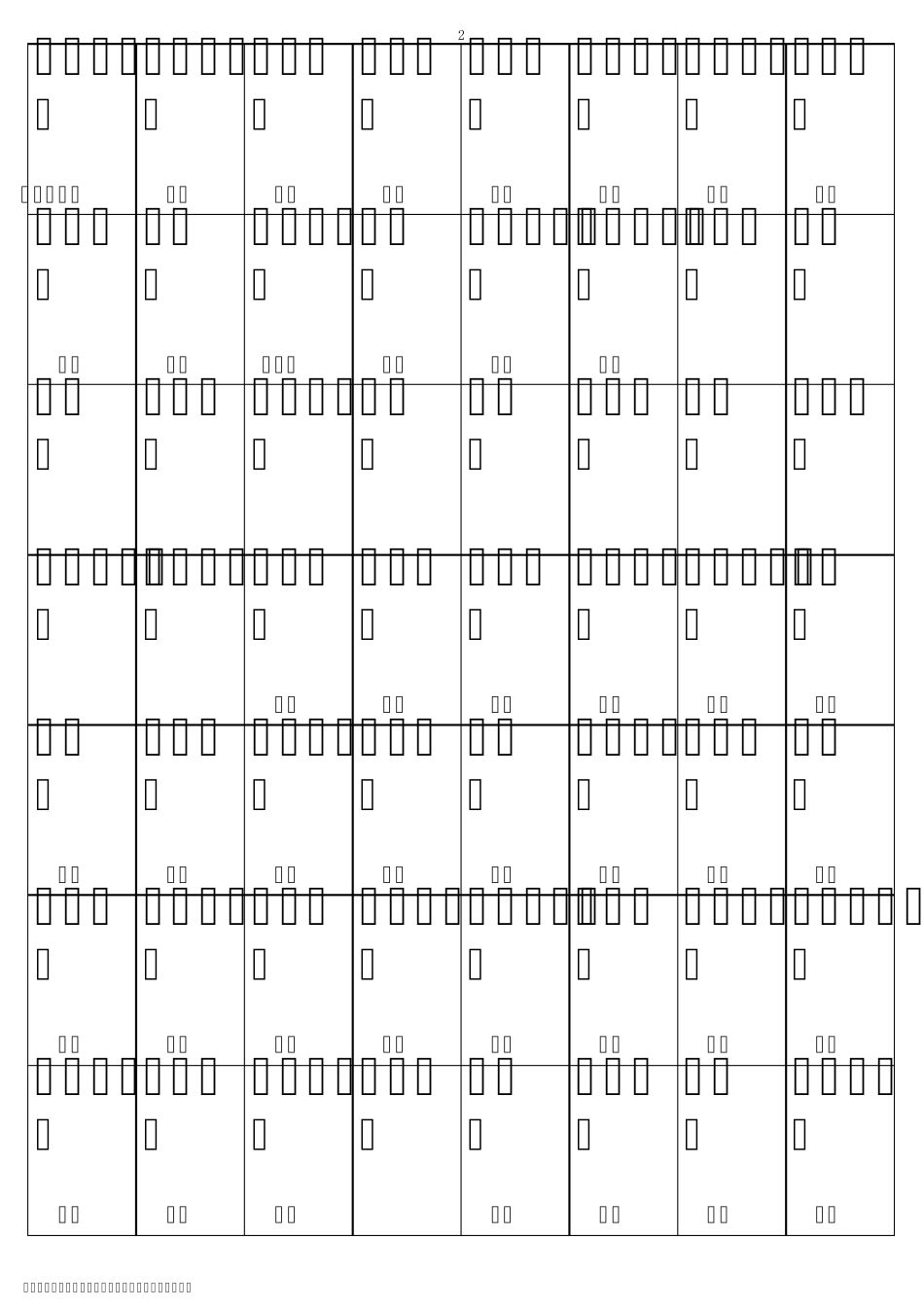 人教版16年级生字表(共3200汉字)_第2页
