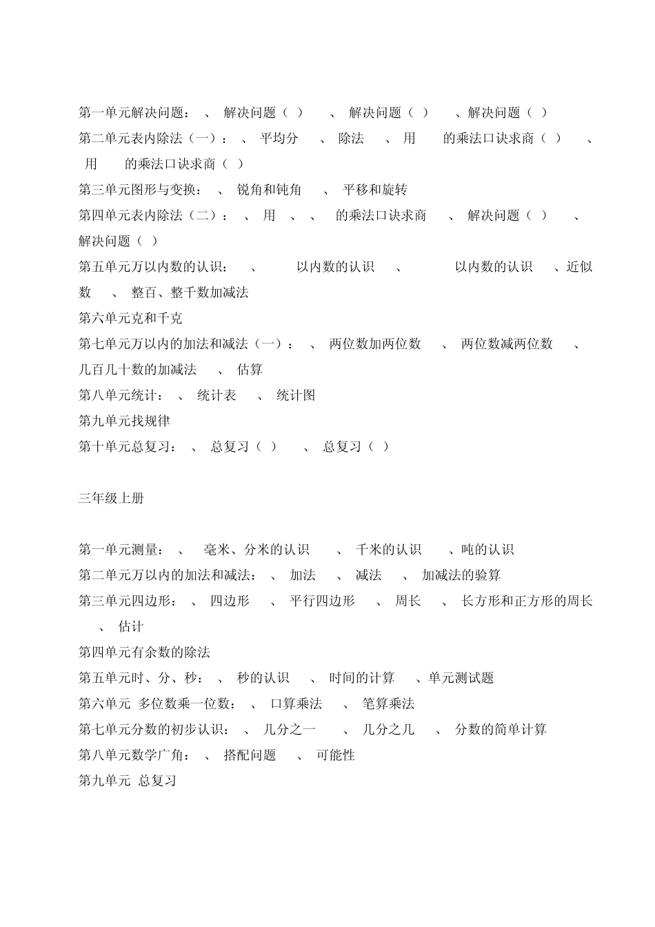 人教版19年级数学目录_第3页