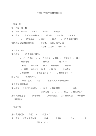 人教版19年级数学目录