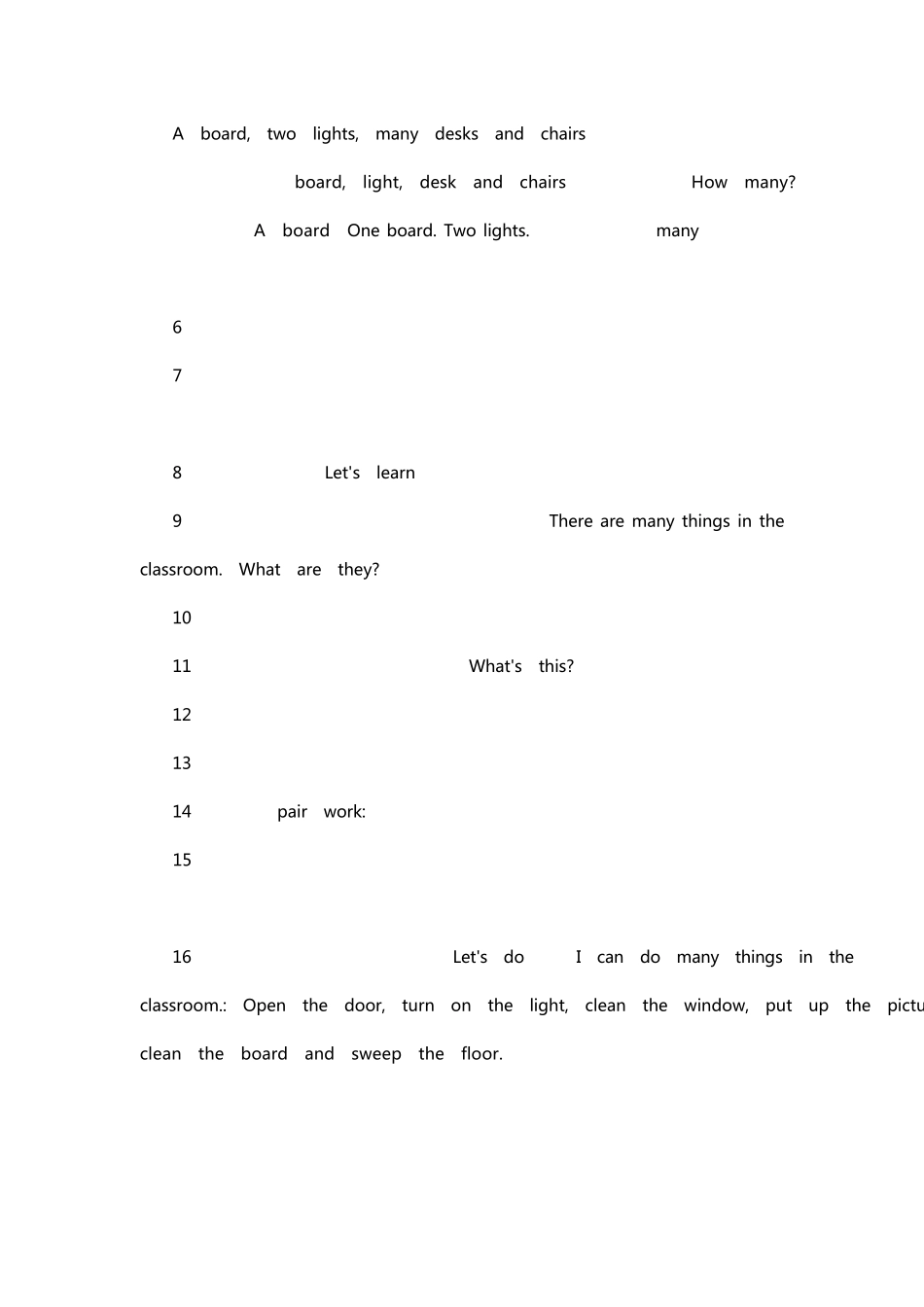 人教版2013人民教育出版社义务教育教科书四年级英语上册教案全册_第3页