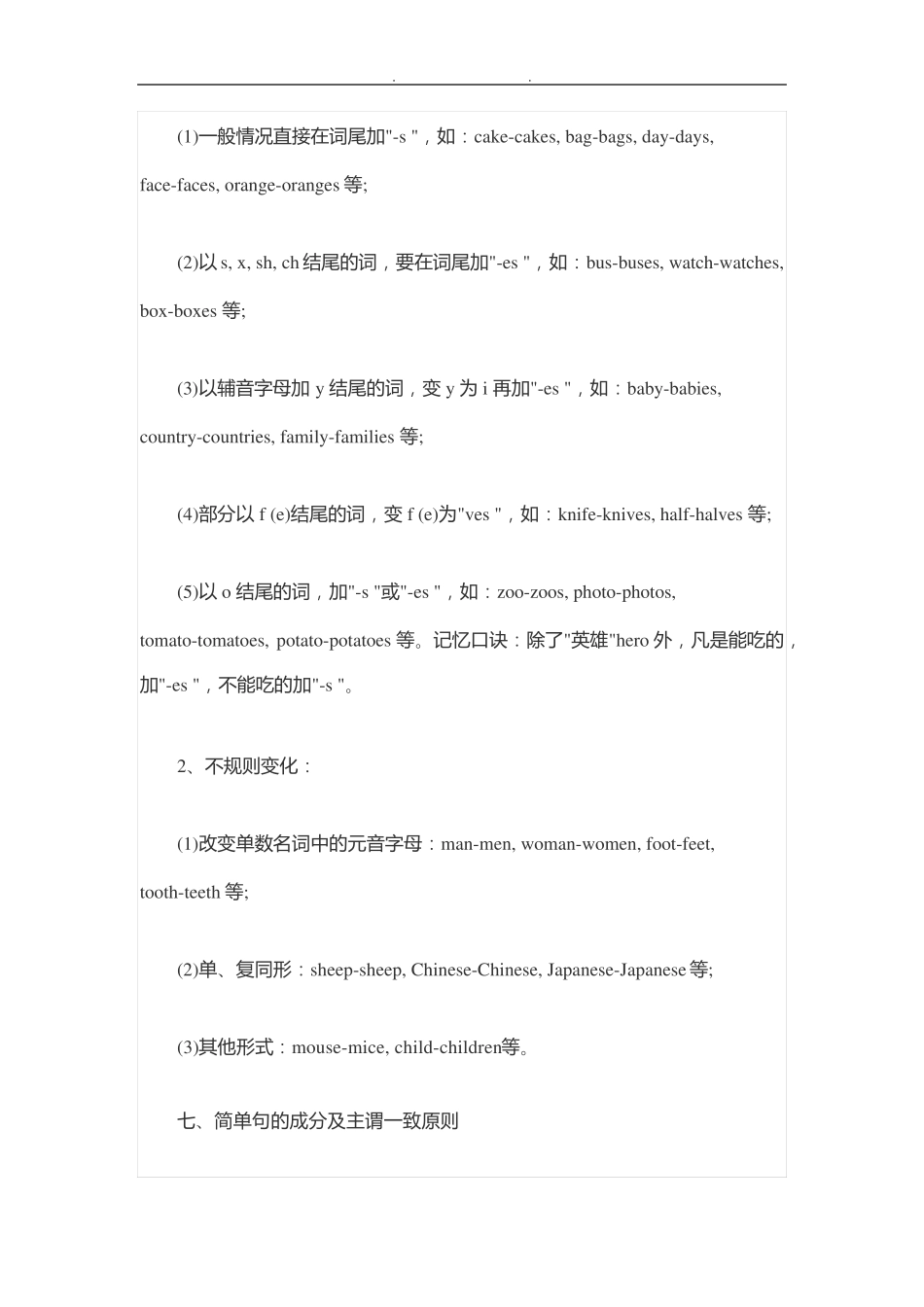 人教版七年级(上册)英语知识点归纳总结_第3页