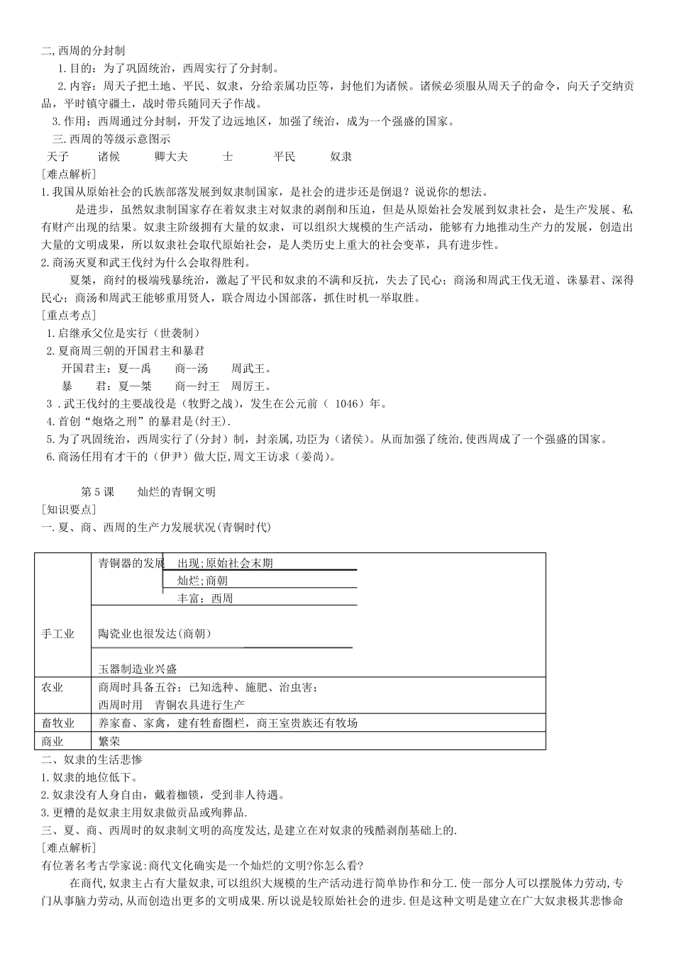 人教版七年级历史上册知识点归纳整理_第3页