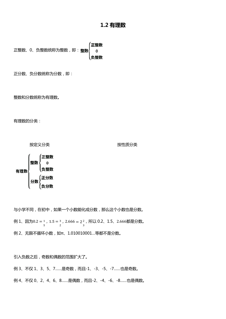 人教版七年级数学上册知识点归纳_第2页