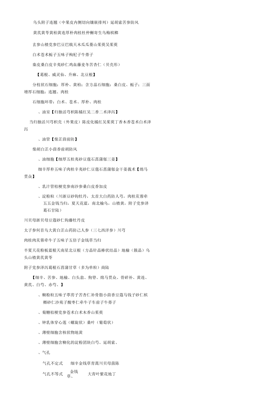 中药鉴定学考试重点横向总结_第3页