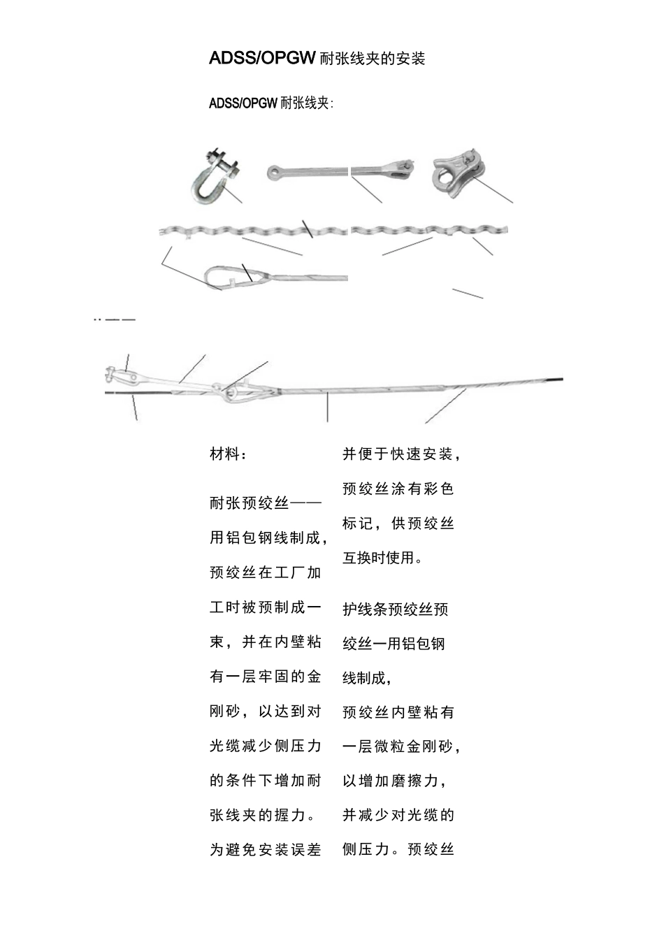 预绞丝耐张线夹的安装_第1页