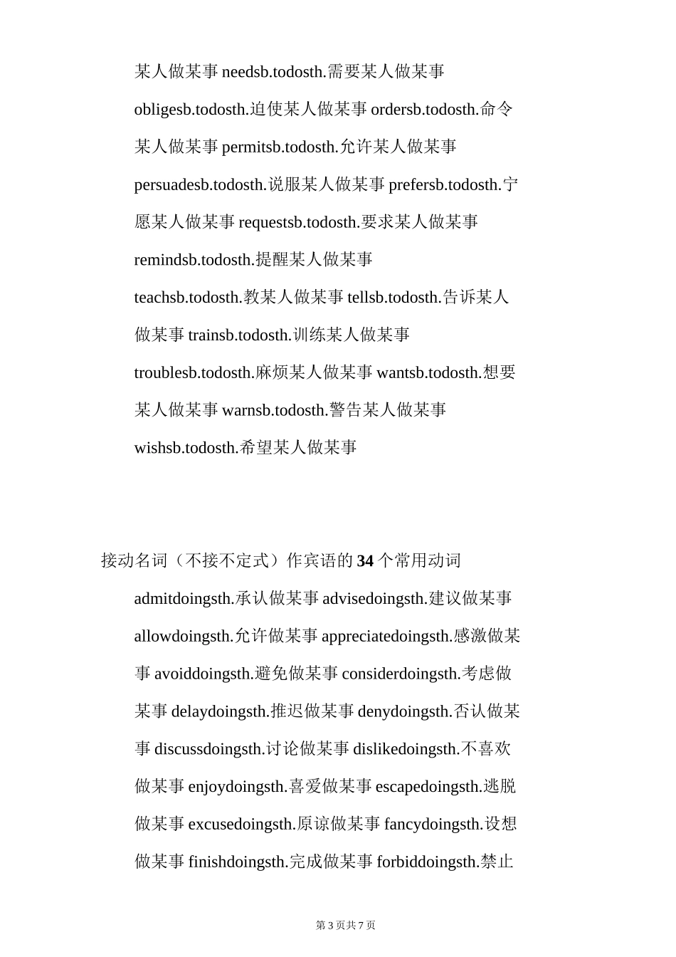 【英语】高中英语固定搭配总结_第3页