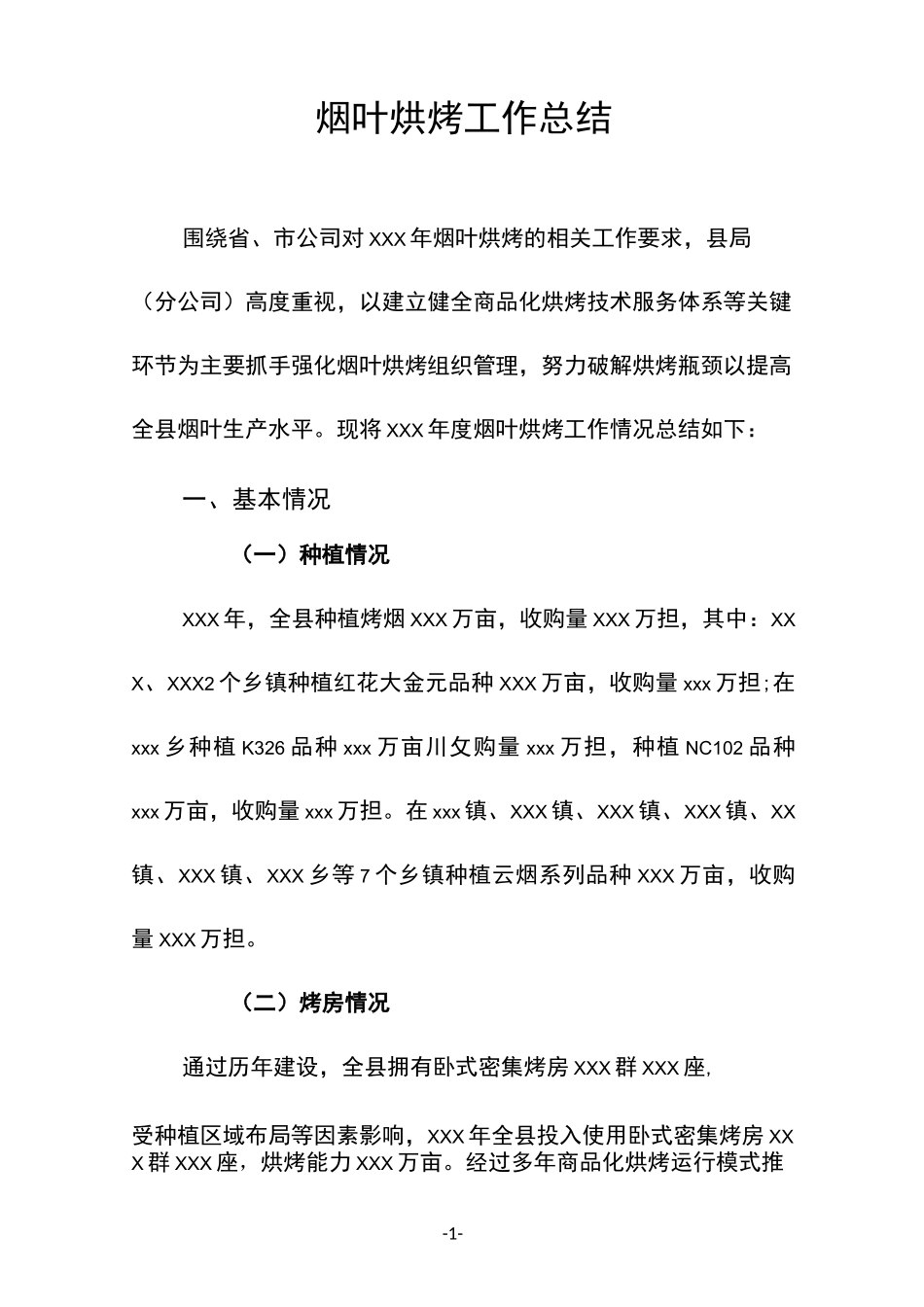 烟叶烘烤工作总结_第1页