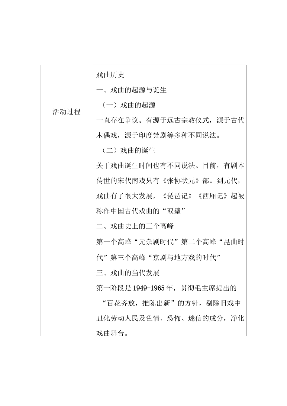 秋季戏曲兴趣小组每月活动记录表_第2页