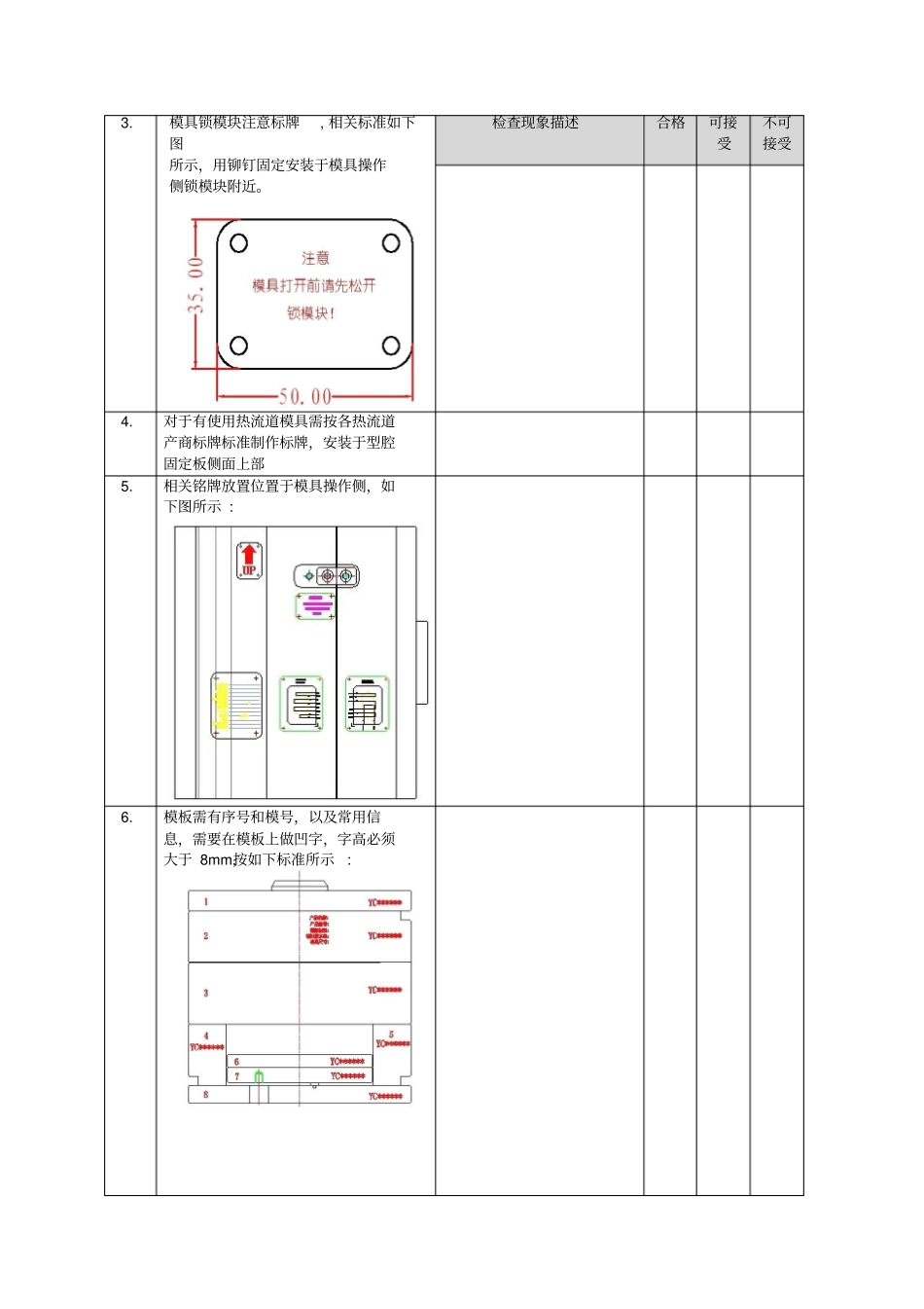 注塑模具检查验收报告汇总_第3页
