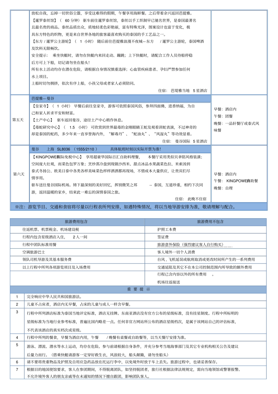 泰美妙—曼谷+芭提雅5晚6天_第2页