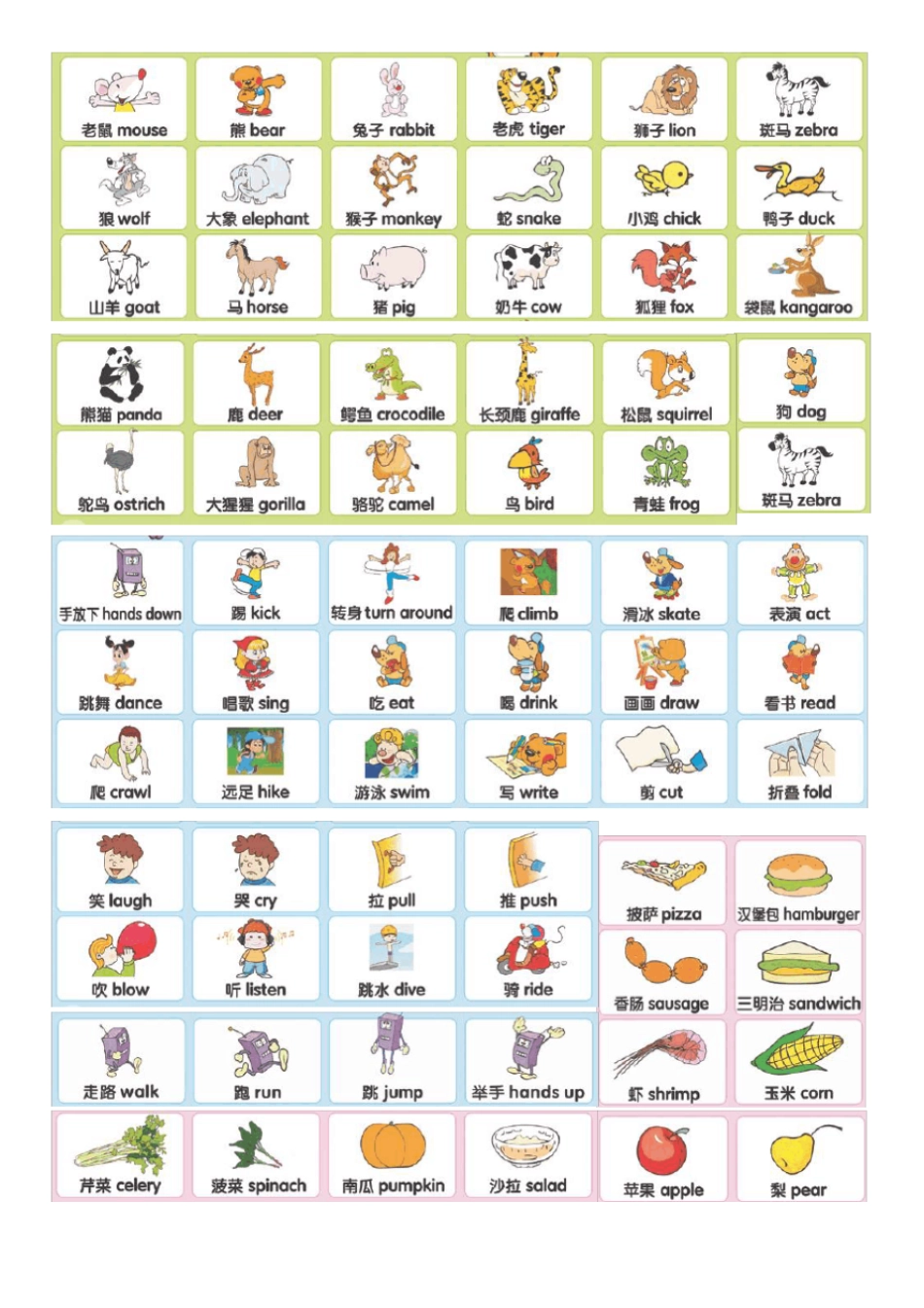 洪恩幼儿500词-儿童英语单词卡片_第1页